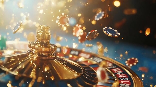 Live roulette wheel spin